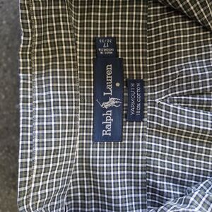 Ralph Lauren Yellow and Blue Casual Button Down Shirt